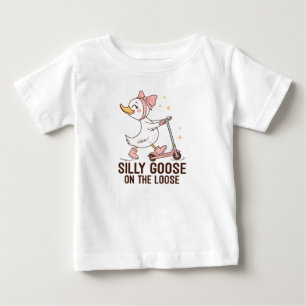 Camiseta De Bebé Ganso Tonto Suelto