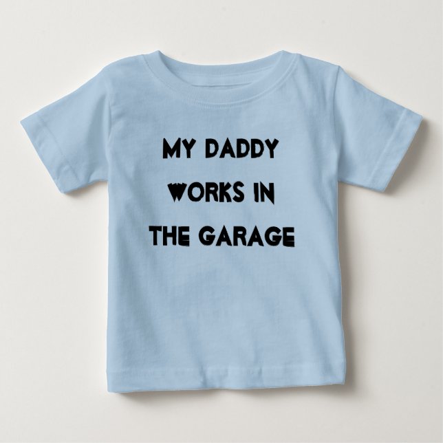 Camiseta De Bebé Garaje del papá (Anverso)
