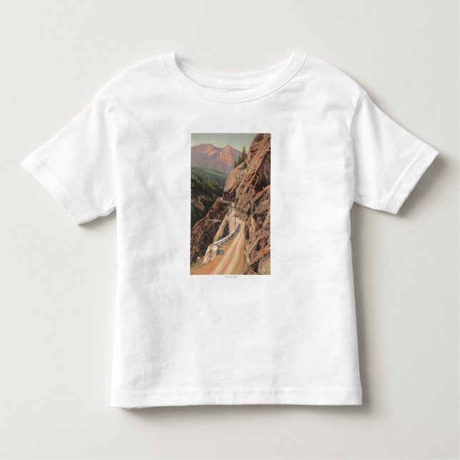 Camiseta De Bebé Garganta de Uncompahgre y millón de carreteras de (Anverso)