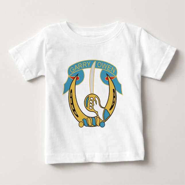 Camiseta De Bebé Garry Owen - 7ma caballería (Anverso)