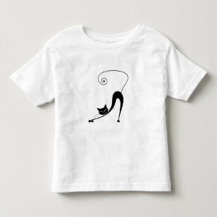 Camiseta De Bebé Gatito banal negro 2
