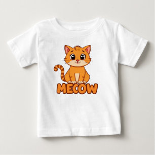Camiseta De Bebé Gatito divertido y lindo