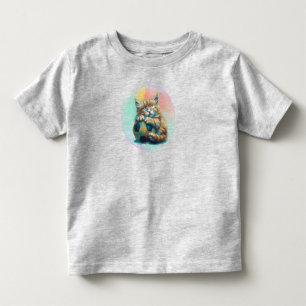 Camiseta De Bebé Gatito Dormilón con Balón de Fútbol – Amante Depor