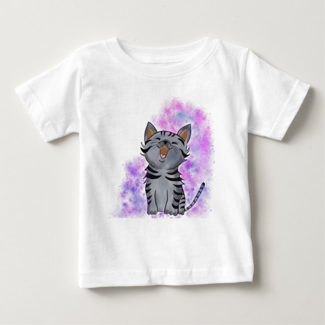 Camiseta De Bebé Gatito feliz (Anverso)