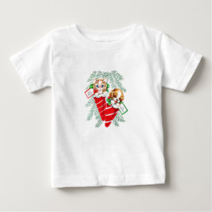 Camiseta De Bebé Gatito hermoso del perrito del bebé de los