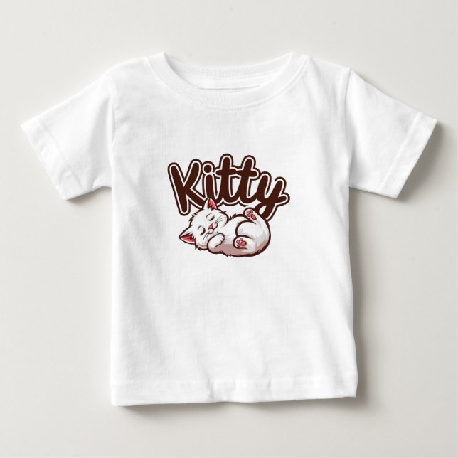 Camiseta De Bebé Gatito lindo (Anverso)
