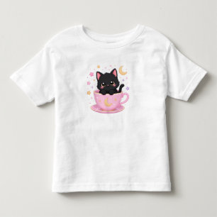 Camiseta De Bebé gatito lindo en taza