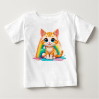 Gatito Naranja Adorable de Dibujos Animados