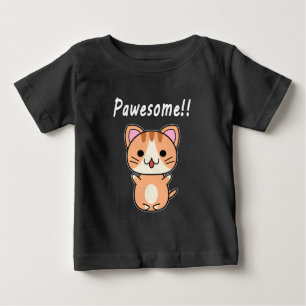 Camiseta De Bebé Gatito naranja impresionante!!