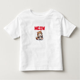 Camiseta De Bebé Gatito suave y suave con gesto cardíaco | Adorable
