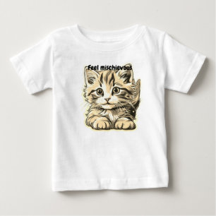 Camiseta De Bebé Gatito travieso en busca