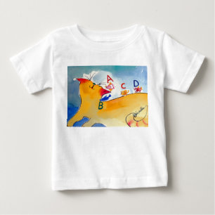 Camiseta De Bebé gatito y alphbet