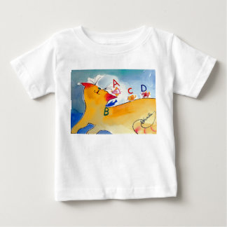 Camiseta De Bebé gatito y alphbet