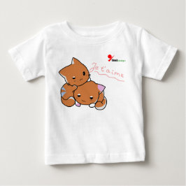 Camiseta de bebé gatitos juguetones