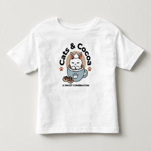 Camiseta De Bebé Gato adorable en diseño de vacaciones de peluche -