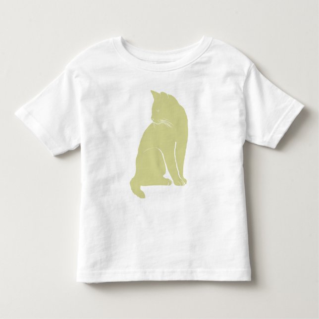 Camiseta De Bebé Gato amarillo (Anverso)