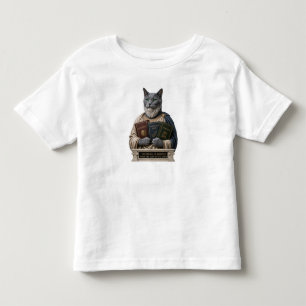 Camiseta De Bebé Gato Aristotélico Azul Ruso
