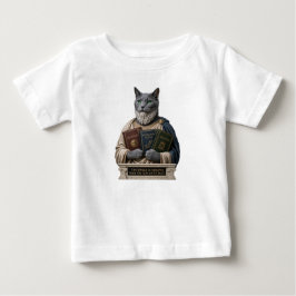 Camiseta De Bebé Gato Aristotélico Azul Ruso