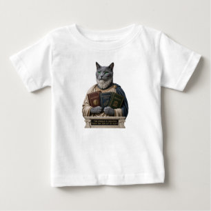Camiseta De Bebé Gato Aristotélico Azul Ruso