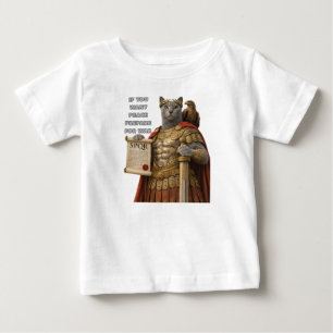 Camiseta De Bebé Gato Azul César Ruso