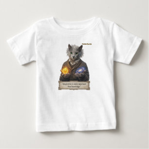 Camiseta De Bebé Gato Azul Ruso Einstein - Imaginación