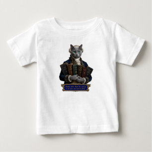 Camiseta De Bebé Gato Azul Ruso Immanuel Kant