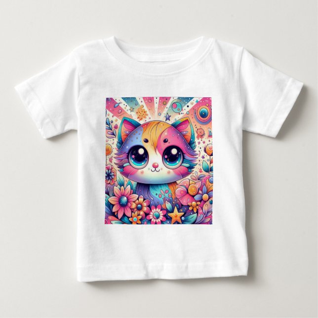 Camiseta De Bebé Gato bebé 5 (Anverso)