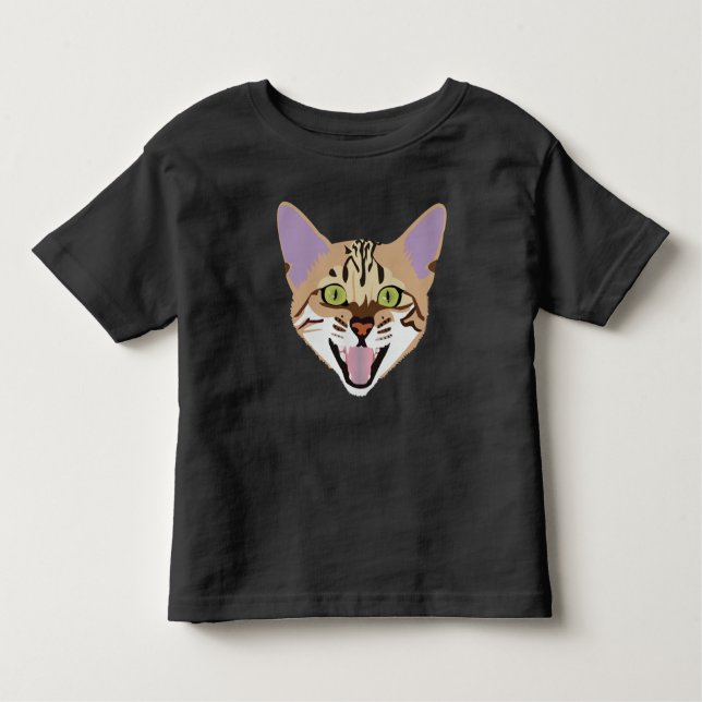 Camiseta De Bebé Gato Bengal (Anverso)