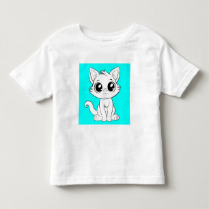 Camiseta De Bebé Gato blanco adorable