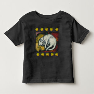 Camiseta De Bebé Gato blanco, Franz Marc