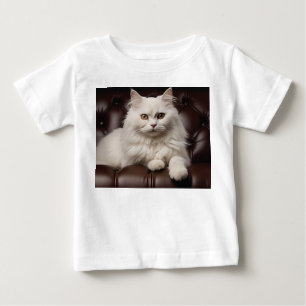 Camiseta De Bebé Gato blanco majestuoso
