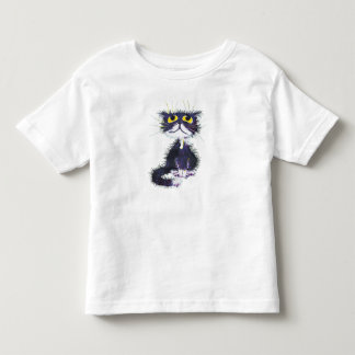 Camiseta De Bebé Gato blanco y negro