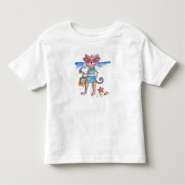 Camiseta De Bebé Gato Caprichoso y Lindo en la Playa