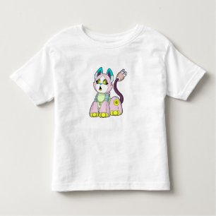 Camiseta De Bebé Gato como robot