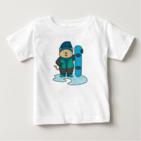 Gato como snowboarder con Snowboard