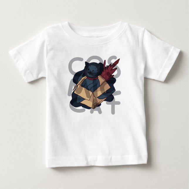 Camiseta De Bebé Gato cósmico (Anverso)