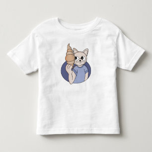 Camiseta De Bebé Gato Croissant Divertido