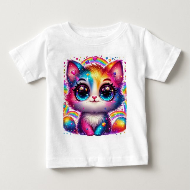 Camiseta De Bebé Gato de bebé (Anverso)