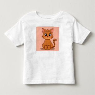 Camiseta De Bebé Gato de dibujos animados lindo