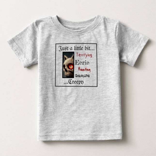 Camiseta De Bebé Gato de Halloween (Anverso)