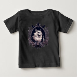 Camiseta De Bebé Gato de Halloween, espantado