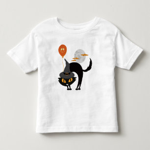 Camiseta De Bebé Gato de Halloween espumoso