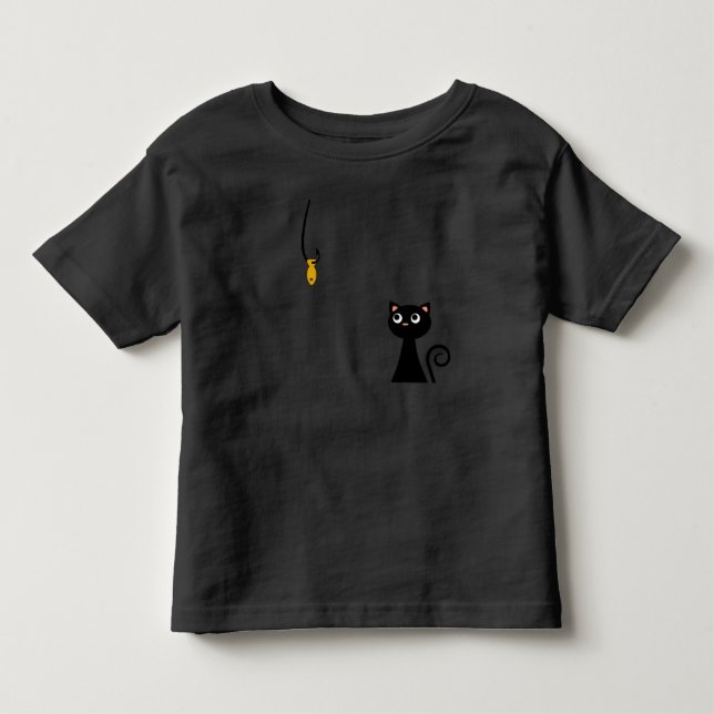 Camiseta De Bebé Gato de la pesca (Anverso)