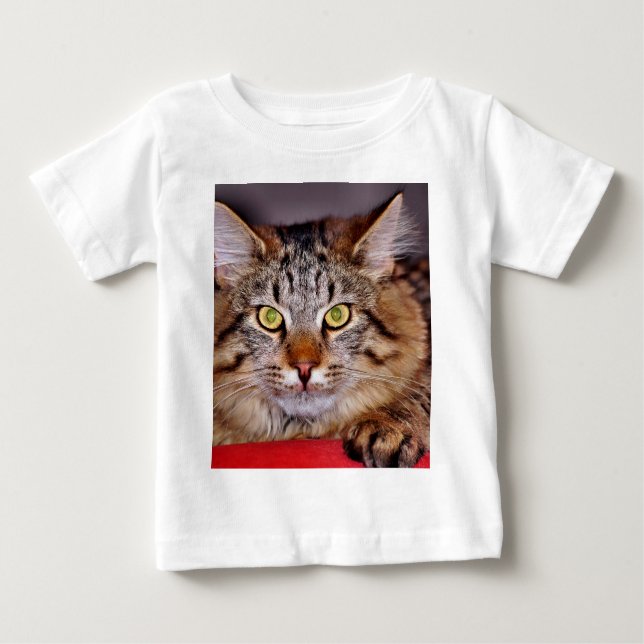 Camiseta De Bebé Gato de Maine-Coone (Anverso)