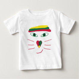 Camiseta De Bebé Gato de Rasta