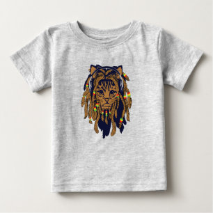 Camiseta De Bebé Gato de reggae
