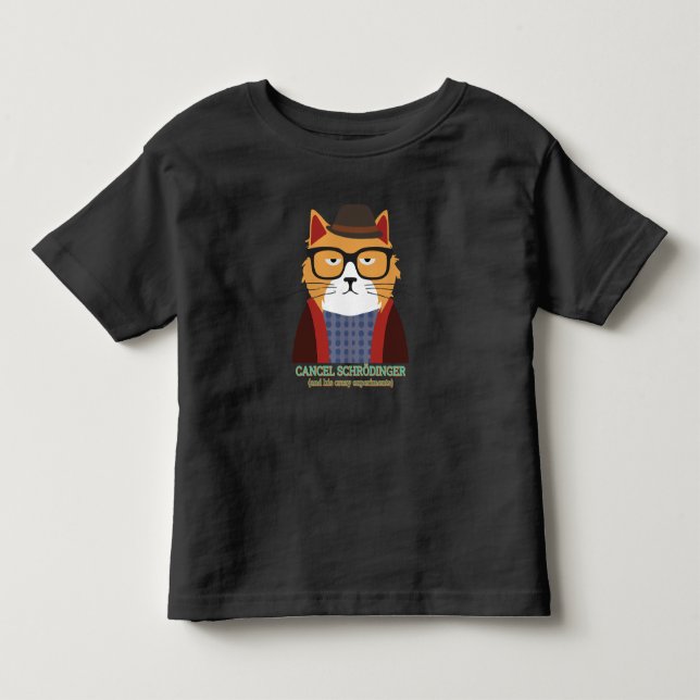 Camiseta De Bebé Gato de Schrodinger (Anverso)