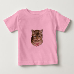Camiseta De Bebé Gato de Tabby