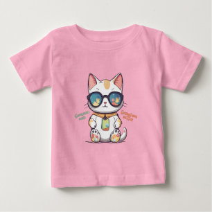 Camiseta De Bebé Gato de verano de Guay con gafas de sol