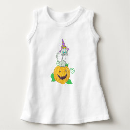 Camiseta De Bebé Gato del asistente de Halloween en la calabaza